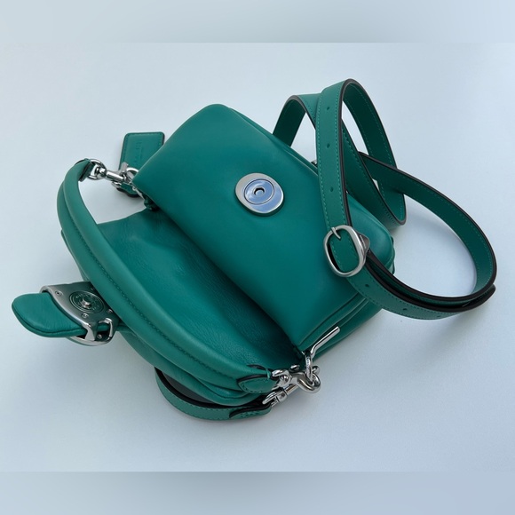 COACH Aqua Soft Pillow Tabby 18 In Nappa Leather - Picture 3 of 12